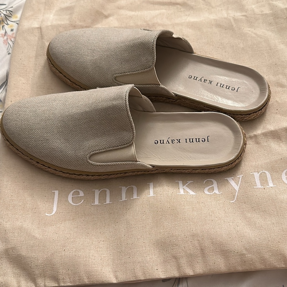 Jenni Kayne Cream Mules